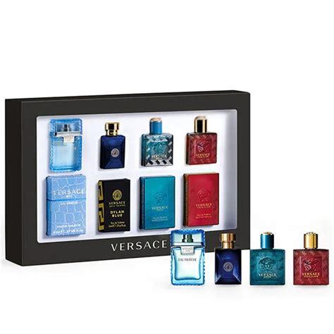 versace miniatures collection mens|Versace deluxe miniature gift set.